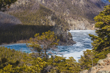 river in the mountains