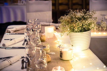 Table décorée - évènementiel - réception