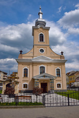 Scenic view of Ukrainian orthodox church in Sighet, Maramures, Romania