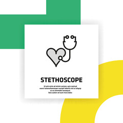Stethoscope Icon Concept