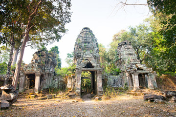 ruins of Preah Khan Temple (12th Century) in Angkor Wat (Siem Reap, Cambodia)