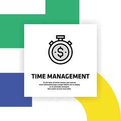 Time Management Icon Concept