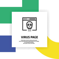 Virus Page Icon Concept