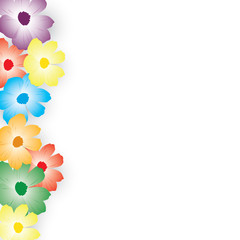 Floral Spring Graphic Design - with Colorful Flowers