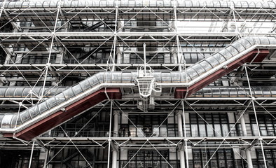 geometric building stairs