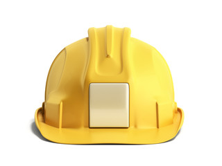 Hard hat background Construction tools 3d render on white