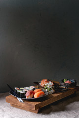 Sushi Set nigiri and sushi rolls