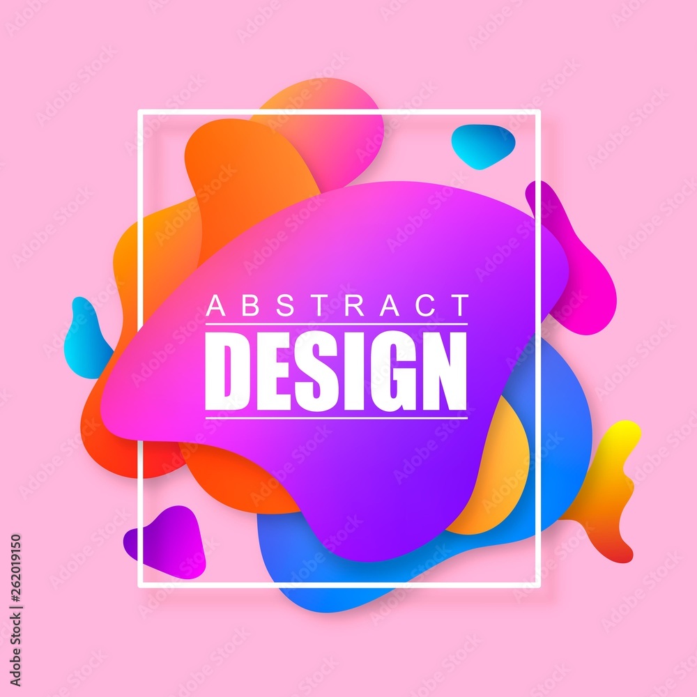 Poster Modern vector abstract banner. Template ready for use in web or print design.