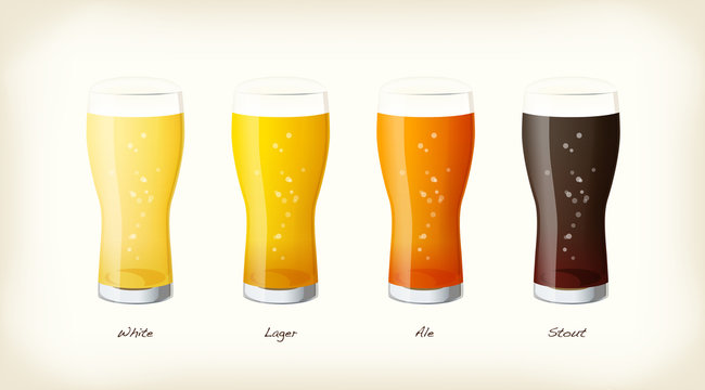 Various beer illustrations