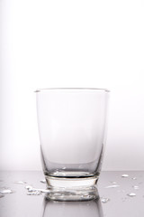 glass of water isolated on white background