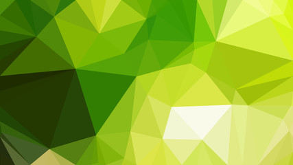 Fototapeta na wymiar Abstract Green and Yellow Low Poly Background Design