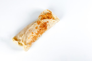 deep friend crispy chicken tenders cheese tortilla roll