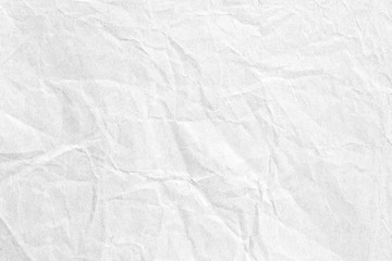 white crumpled background paper texture