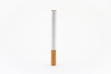Cigar isolated on white background. Filtered cigarette.