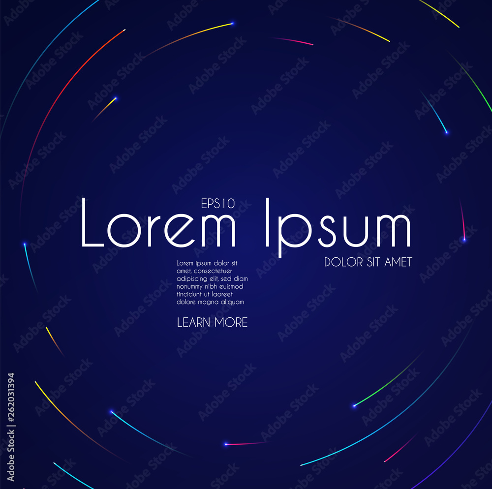 Wall mural minimal geometric motion design. dynamic space. abstract colorful background.