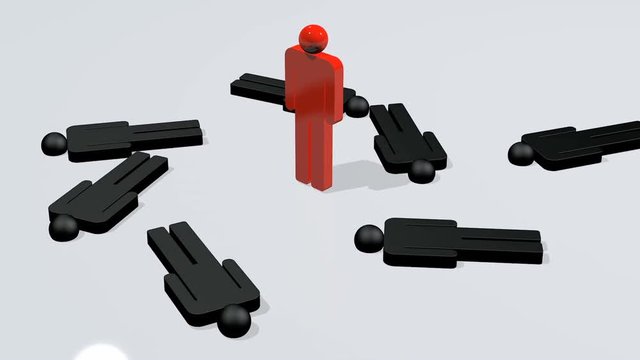 Human body shape figure in 3d, applicable to several concepts