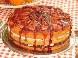 Obsttorte mit Guss