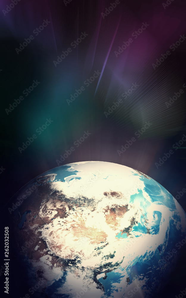 Wall mural the earth day backgrpund concept.texture map courtesy of nasa.