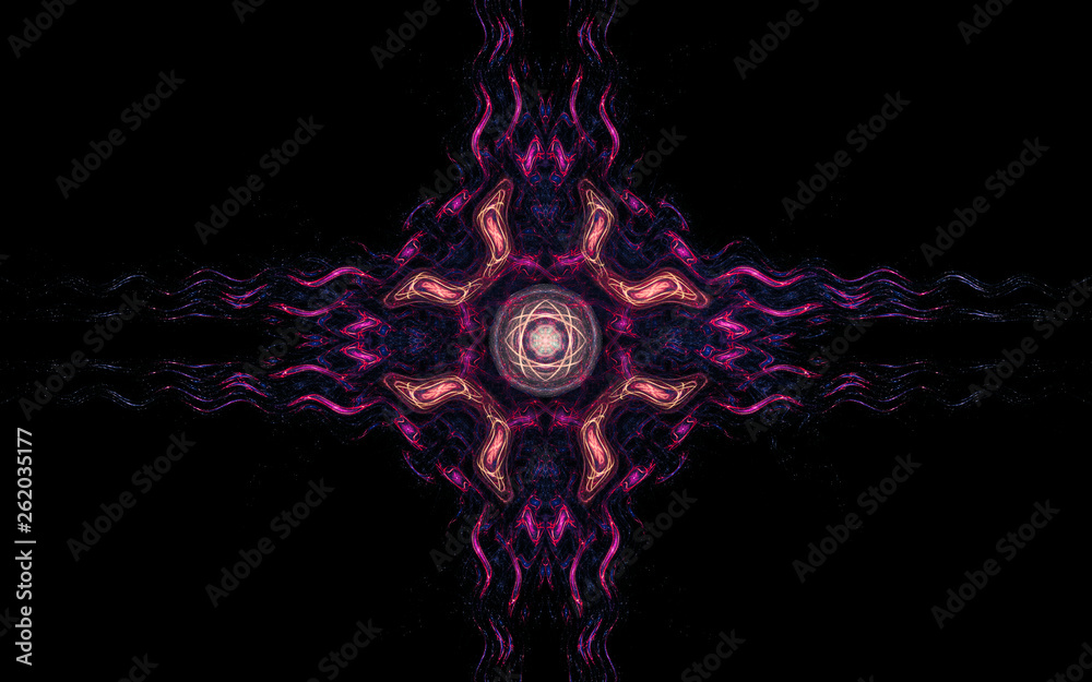 Fototapete digital generated image in the form of abstract geometric shapes of various shades and colors for us