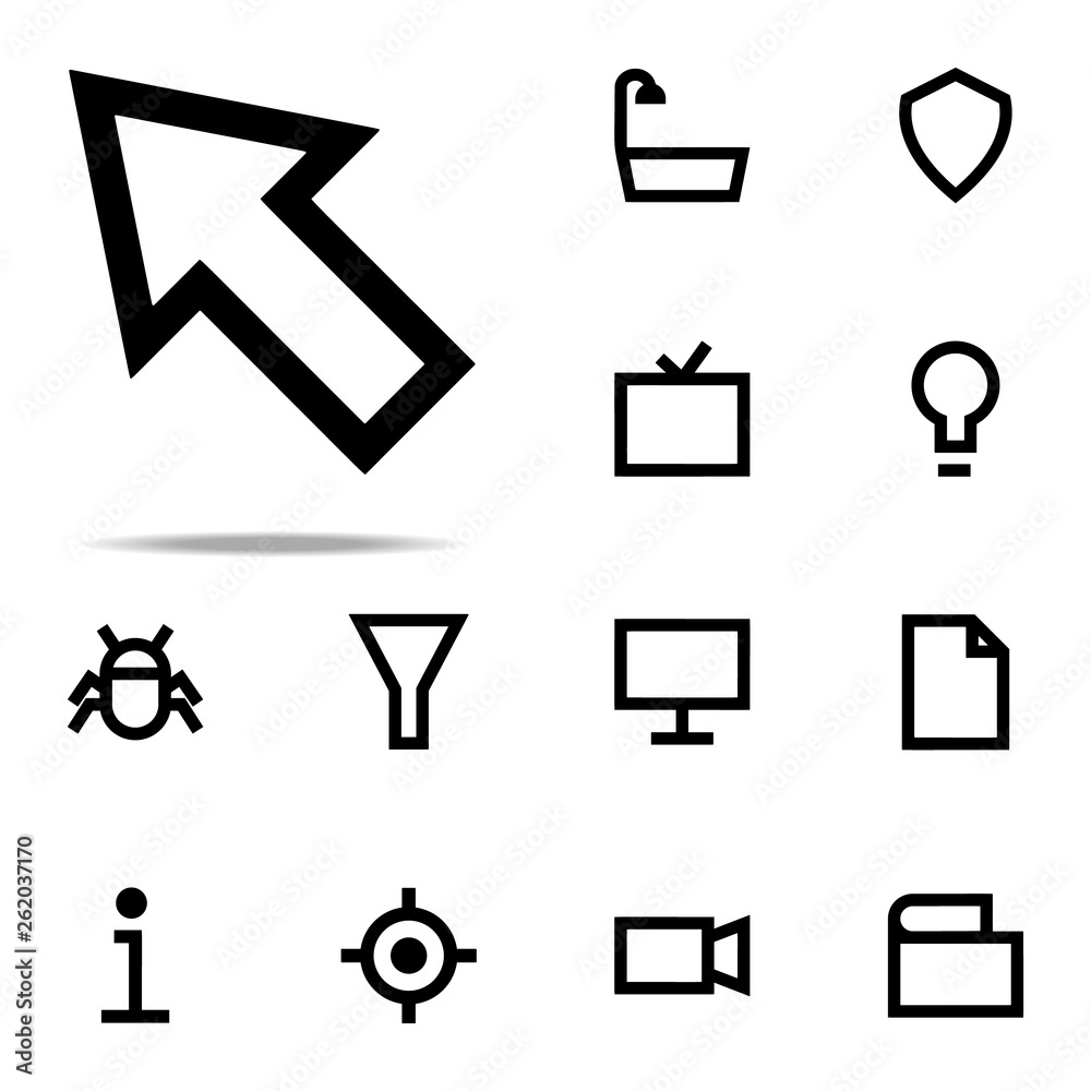 Poster cursor icon. web icons universal set for web and mobile
