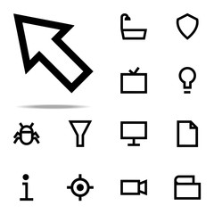 cursor icon. web icons universal set for web and mobile