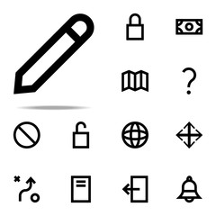 a pen icon. web icons universal set for web and mobile
