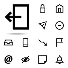 exit icon. web icons universal set for web and mobile