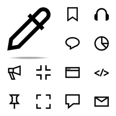 pipette icon. web icons universal set for web and mobile