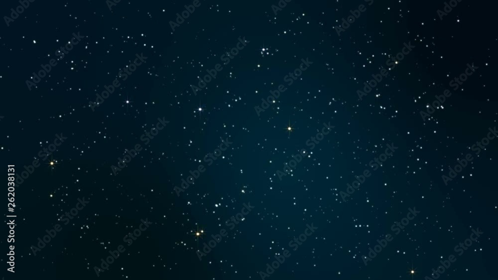 Canvas Prints night starry skies with twinkling and blinking stars seamless loop. abstract dark 3d animation with 