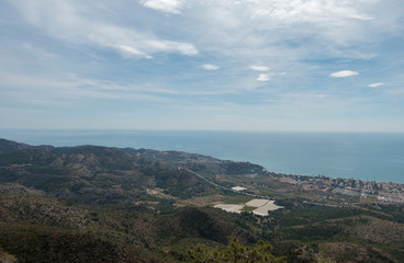 Fototapeta premium The Agujas de santa agueda in Benicasim, Spain