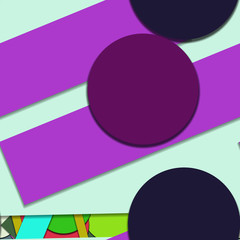 Flat material design - Creative vector trend seamless