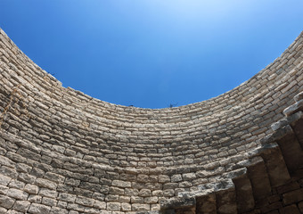 Looking up from a water well