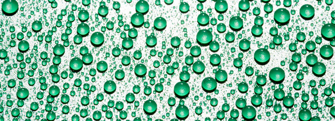 green water drops 