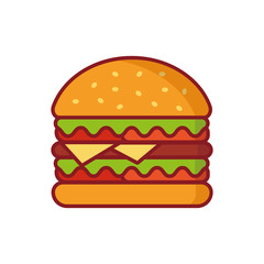 Burger vector Illustration. Simple element illustration. Burger icon