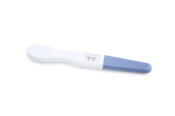 Pregnancy test isolated on white background