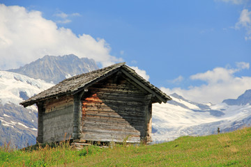 Fototapeta na wymiar Haus, Alpen, Schweiz