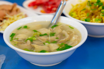 Delicious pork sausage soup, a very authentic Taiwanese soup