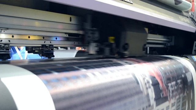 Large format printer works