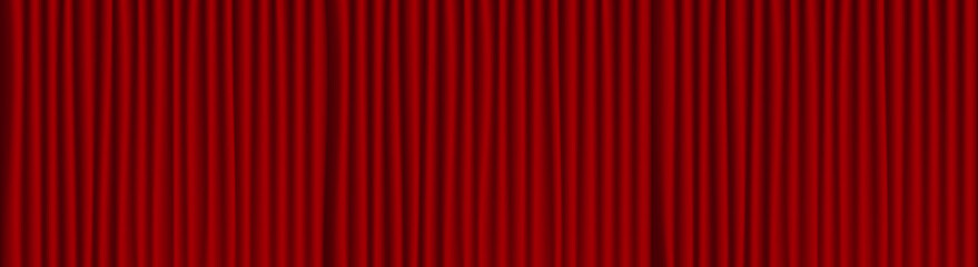Red theater drape background . 