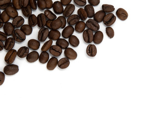 coffee beans isolated on white background