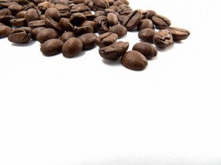 coffee beans isolated on white background