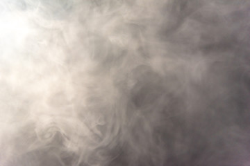 Smoke image in a black background