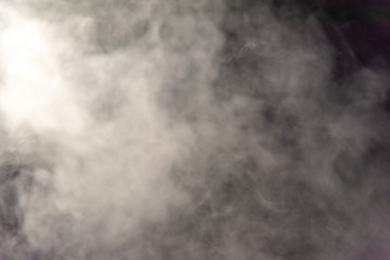 Smoke image in a black background