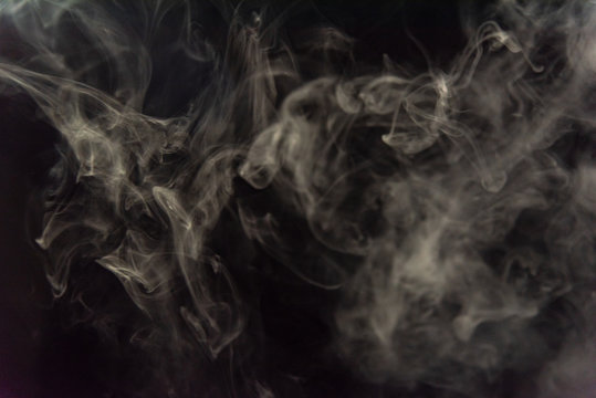 Smoke image in a black background