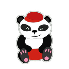 funny panda sticker