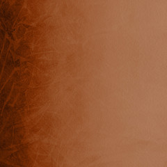 Fototapeta premium Orange with brown ink and watercolor textures on white paper background. Paint leaks and ombre effects. Hand painted abstract image.