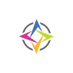 compass logo symbol icon element design