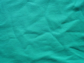 texture of green silk fabric