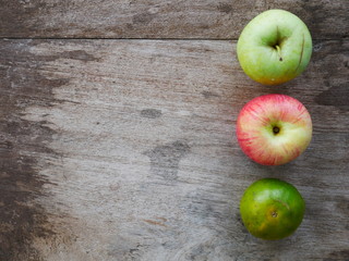 fresh summer fruits on a table
