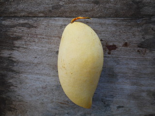 mango on a black background